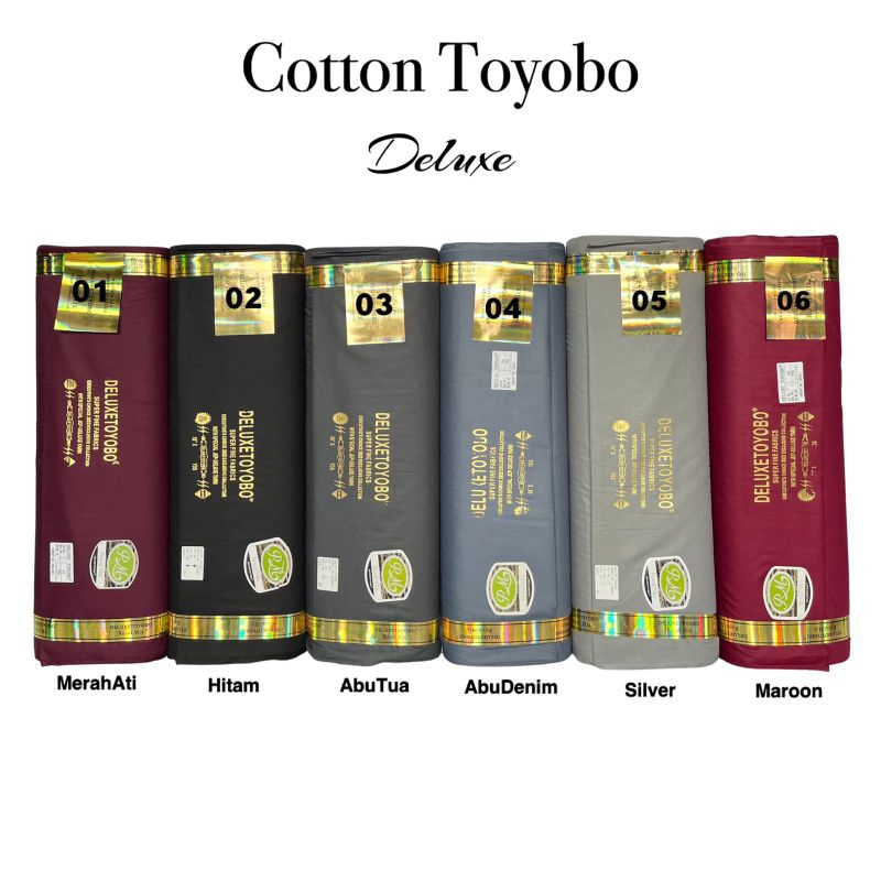Cotton Toyobo Deluxe Royal Mix/ Bahan Kain Toyobo Deluxe Royal Mix