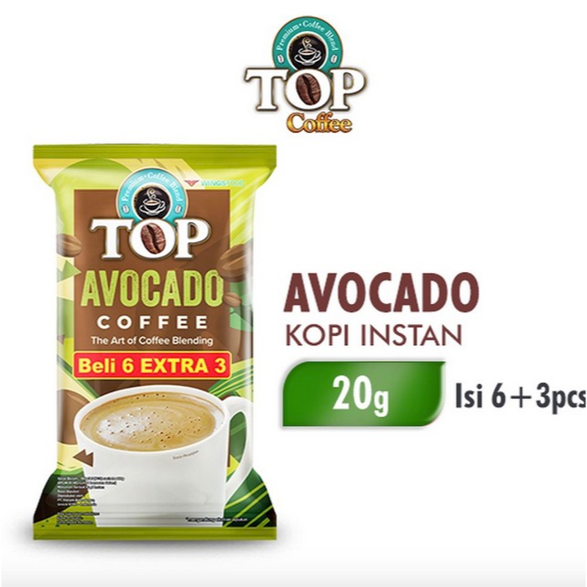 

Top Coffee Avocado Kopi Instan Alpukat isi 9 Sachet x 20 gr