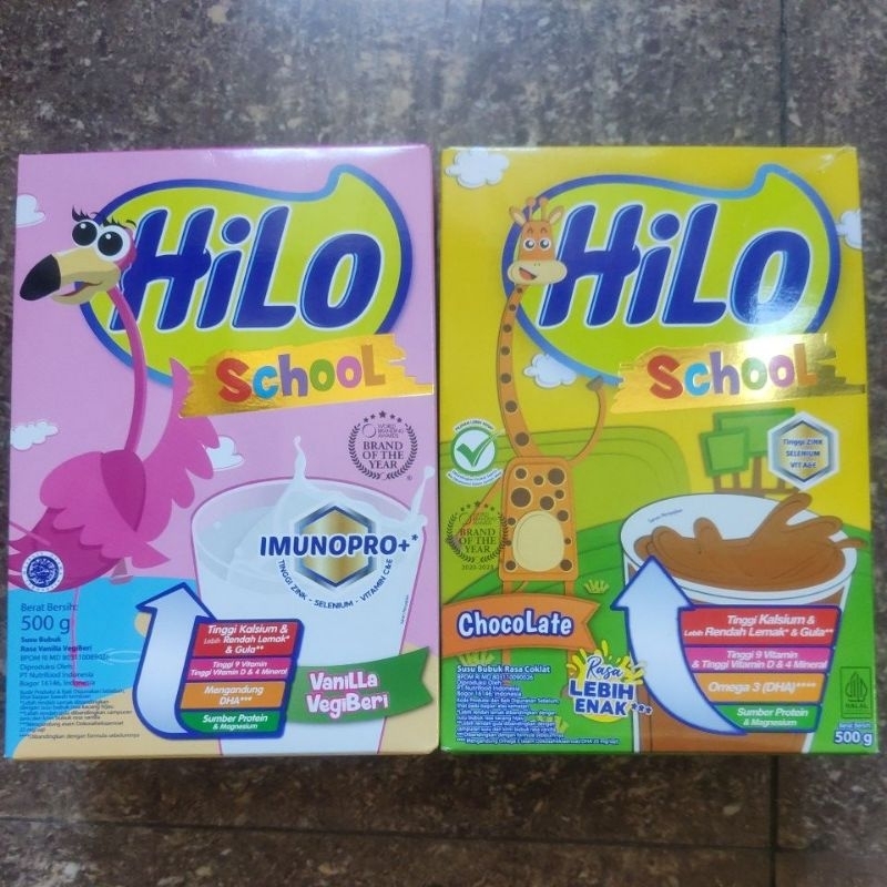 

Hilo school vanila vegiberry, coklat 500gr