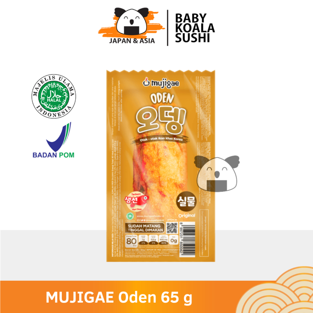 

MUJIGAE Oden Fish Cake 65 g Halal | Otak Otak Ikan Khas Korea