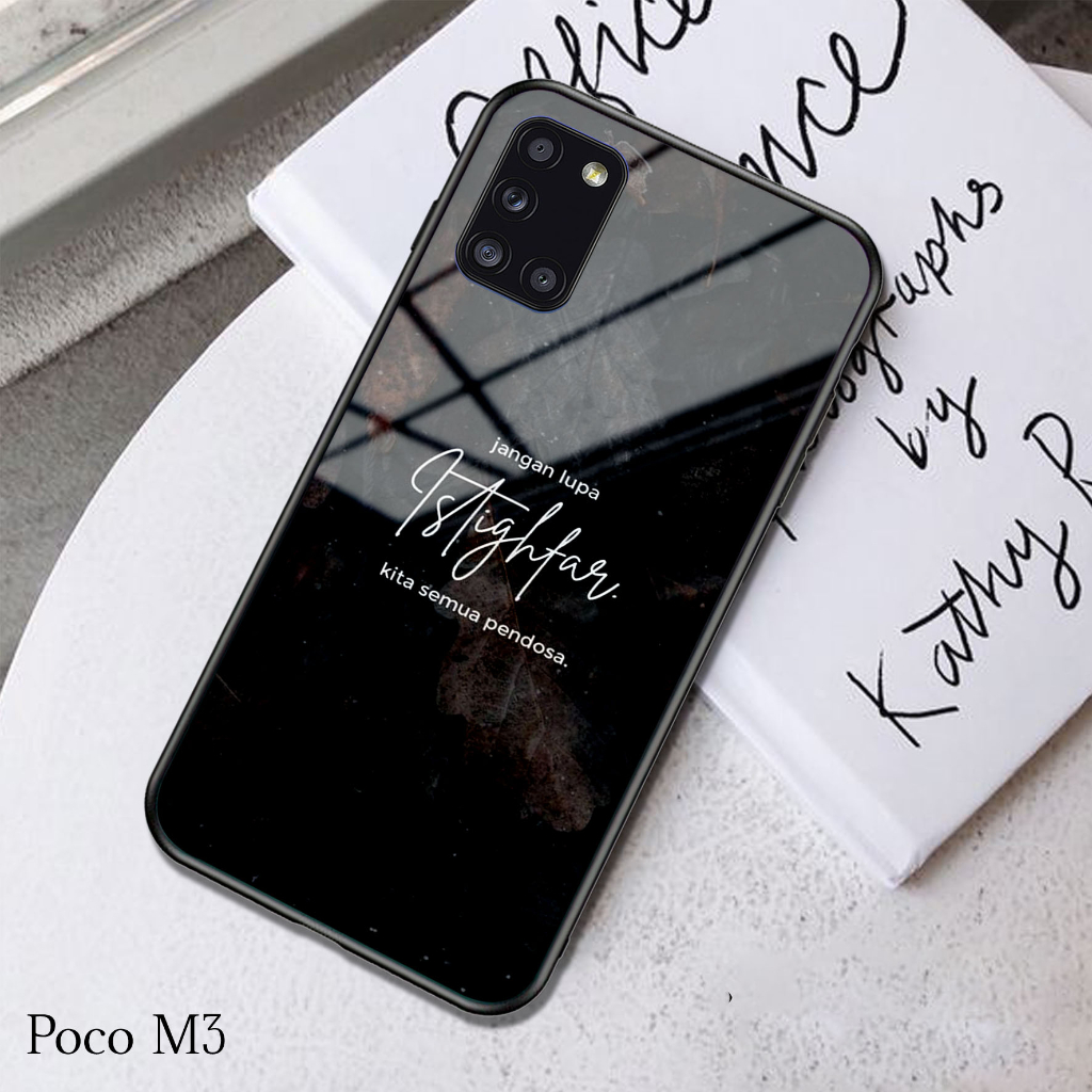 Case POCO M3 - Casing POCO M3 (QUOTES) - Case Hp - Casing Hp - Softcase Hp - Softcase Glass Kaca - S