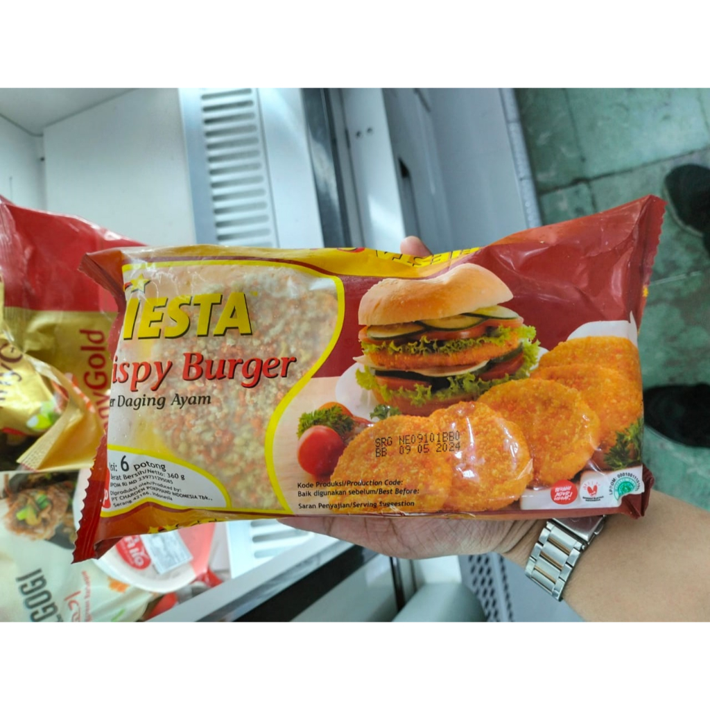 

fiesta burger crispy isi 6pcs