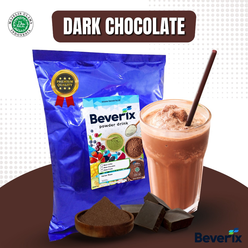 

BUBUK MINUMAN RASA COKLAT DARK CHOCOLATE FRESH POWDER DRINK KEMASAN 500gram dan 1Kg