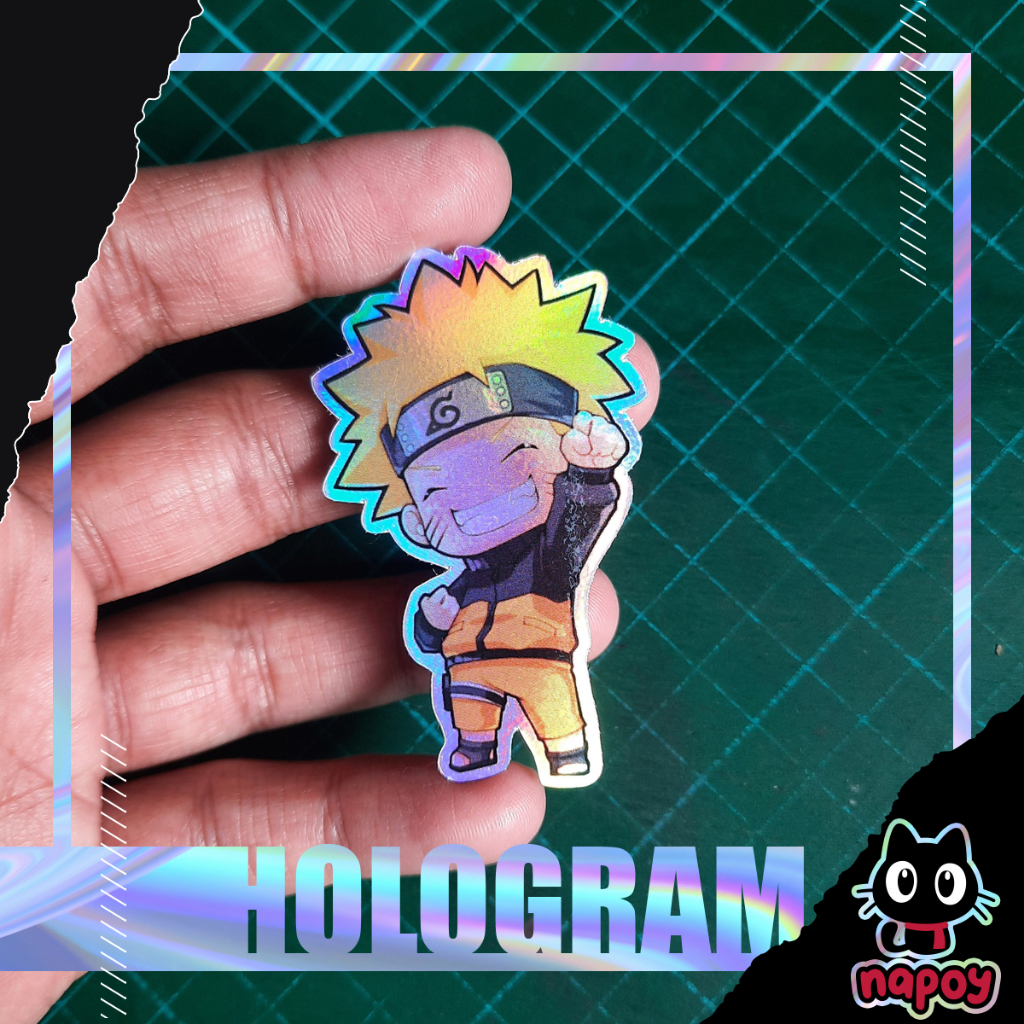 

Stiker Hologram Anime Naruto Chibi