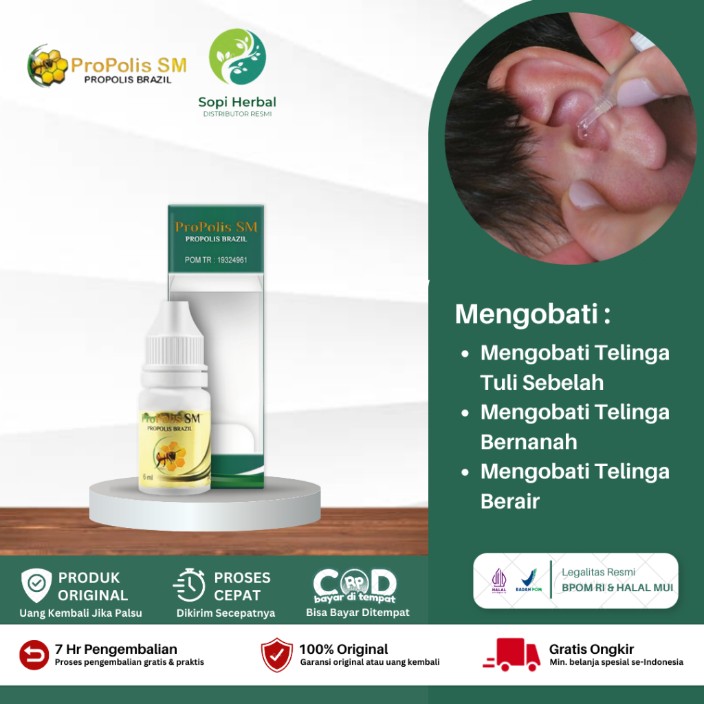 Obat Tetes Kuping Bernanah, Telinga Berair, Telinga Berdengung, Infeksi Telinga, Obat Tetes Telinga 