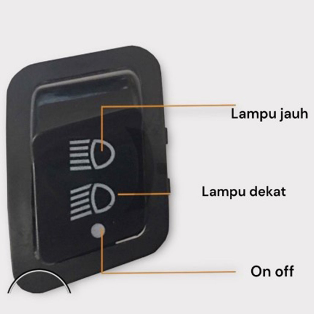 TOMBOL / SAKLAR LAMPU 3 MODE / TITIK / DIM JAUH DEKAT OFF BEAT FI / ESP / POP / STREET - VARIO 125 O