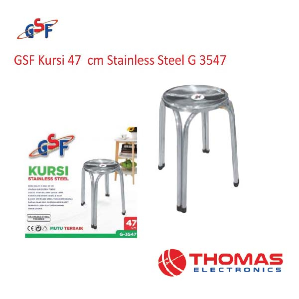 GSF Kursi 47 Cm Stainless Steel G3547 G 3547 GARANSI RESMI