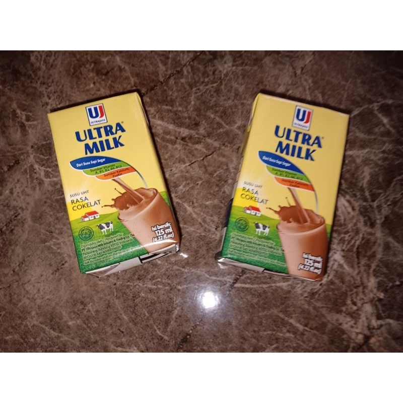 

susu UHT ultra milk 125 ml rasa coklat