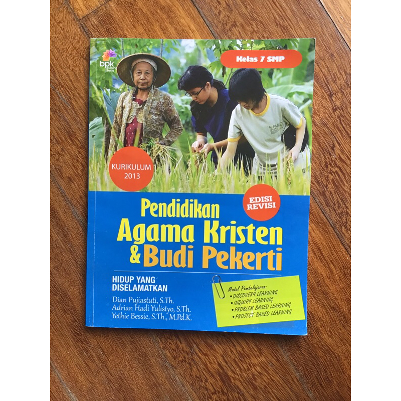 Buku Pendidikan Agama Kristen&amp;Budi Pekerti bpk gunung mulia kelas 7 SMP