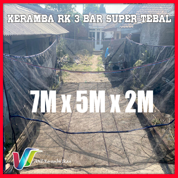 KERAMBA RK 3 BAR SUPER TEBAL JARING WARING SIAP PAKAI UKURAN 7x5x2