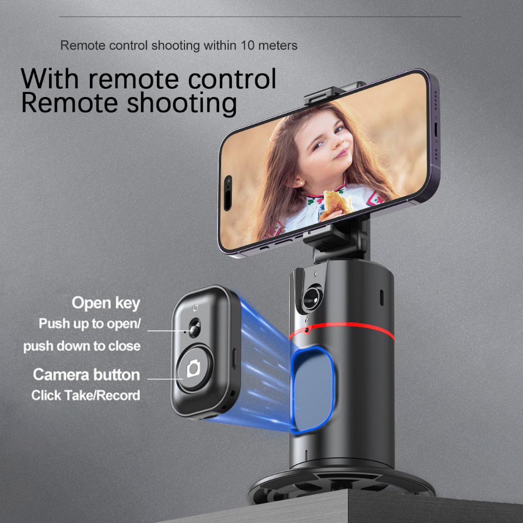 BESTOOL P02 Auto Face Tracking Gimbal Handphone Stabilizer Tripod Phone Selfie Stick 360°Rotation Holder AI Follow-Up Video Vlog Live  Phone Holder-2