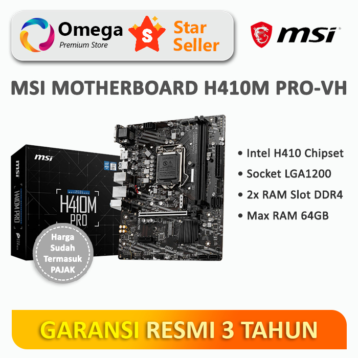 MSI Motherboard H410M PRO VH