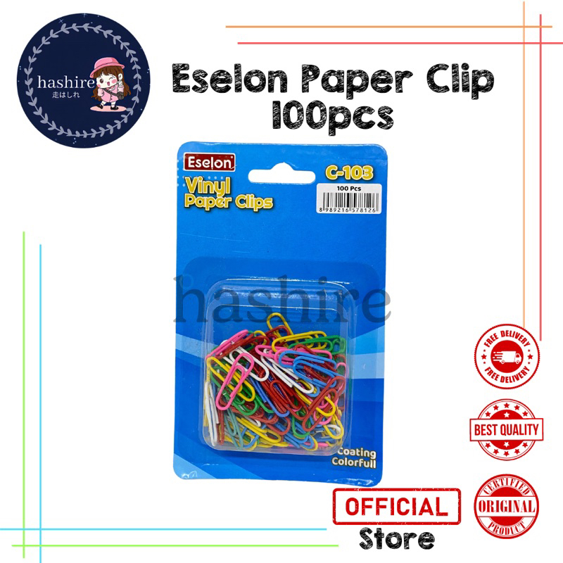 

100pcs Paper Clip Warna Vinyl C103 / Klip / Penjepit Kertas Eselon