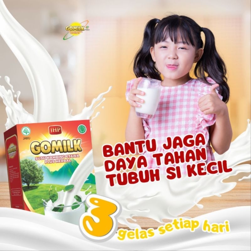 

GOMILK Susu Etawa Plus Herbal Bantu Jaga Daya Tahan Tubuh Anak