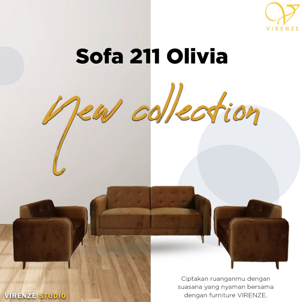 Sofa 211 Retro amalia Sofa minimalis Sofa Virenze Jateng Semarang Solo Sukoharjo Salatiga Magelang M