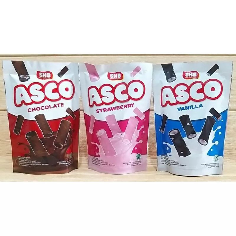 

BARU ASCO WAFER ROLL 30gr astor rasa vanila coklat SHB