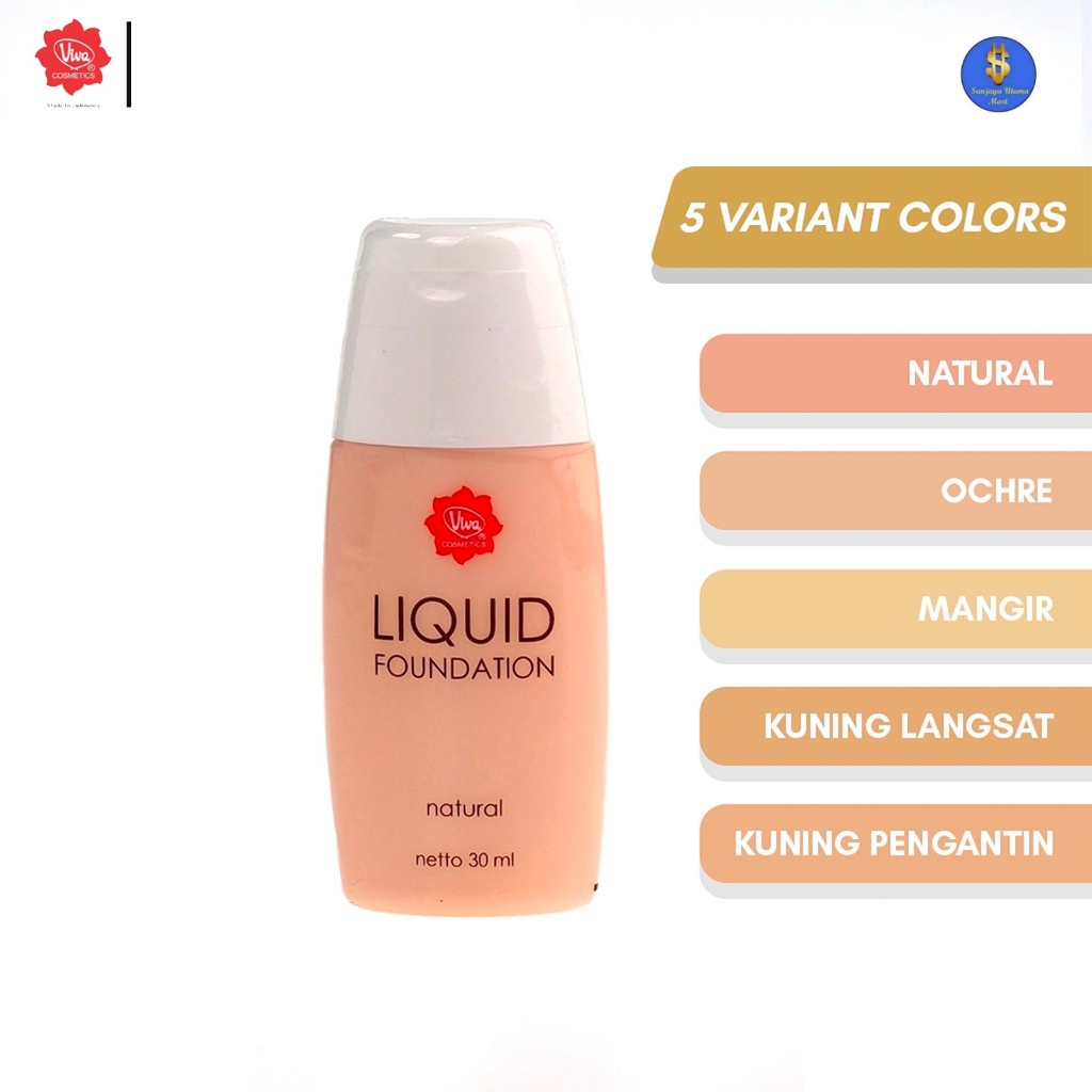 Viva Liquid Foundation 30ml All Variant-Liquid Foundation Viva