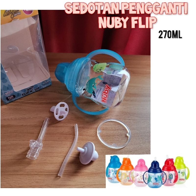 Aksesoris Sedotan Nuby  270ml /  Twin Handle Weigted Straw Replacement Gasket Ring pemberat Nuby