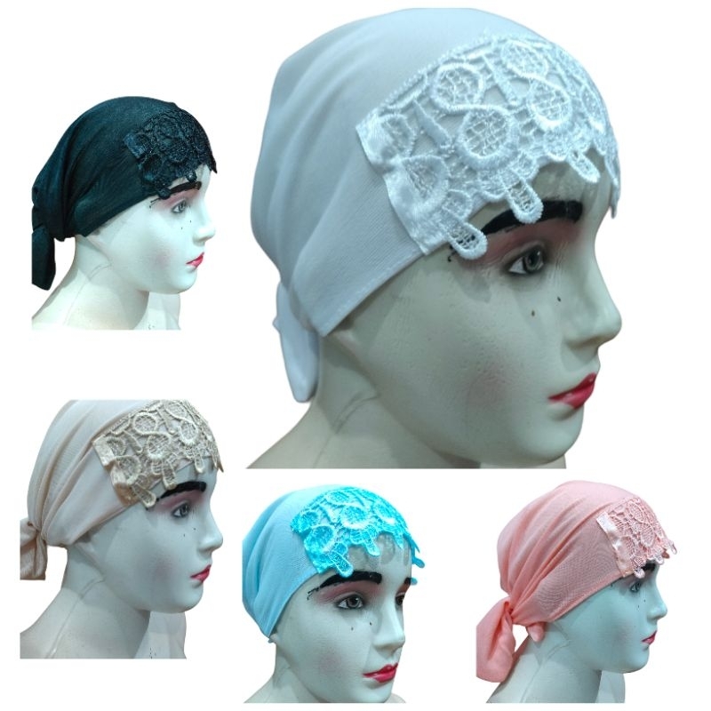 Ciput Renda ikat Daleman jilbab/ Hijab