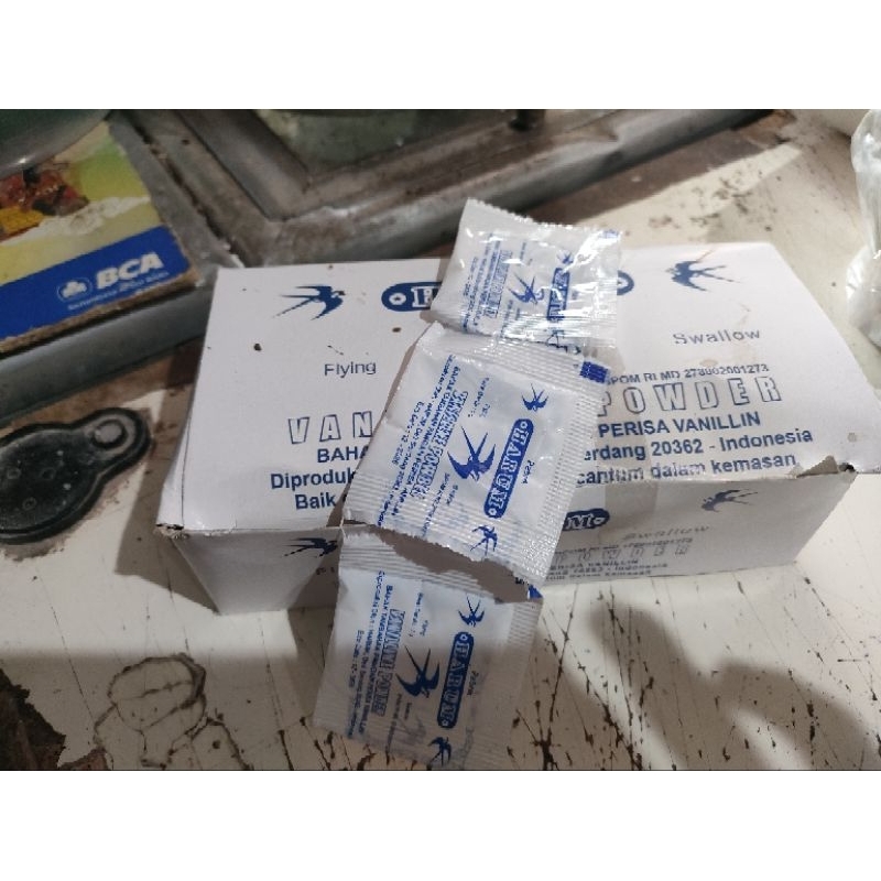 

Vanilli Bubuk Sachet merk Harum 1box isi ±100pcs