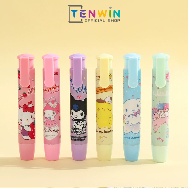 

Sanrio Penghapus Mekanik/ MECHANICAL ERASER/Penghapus Pensil Mekanik Motif Karakter Lucu -Tenwin