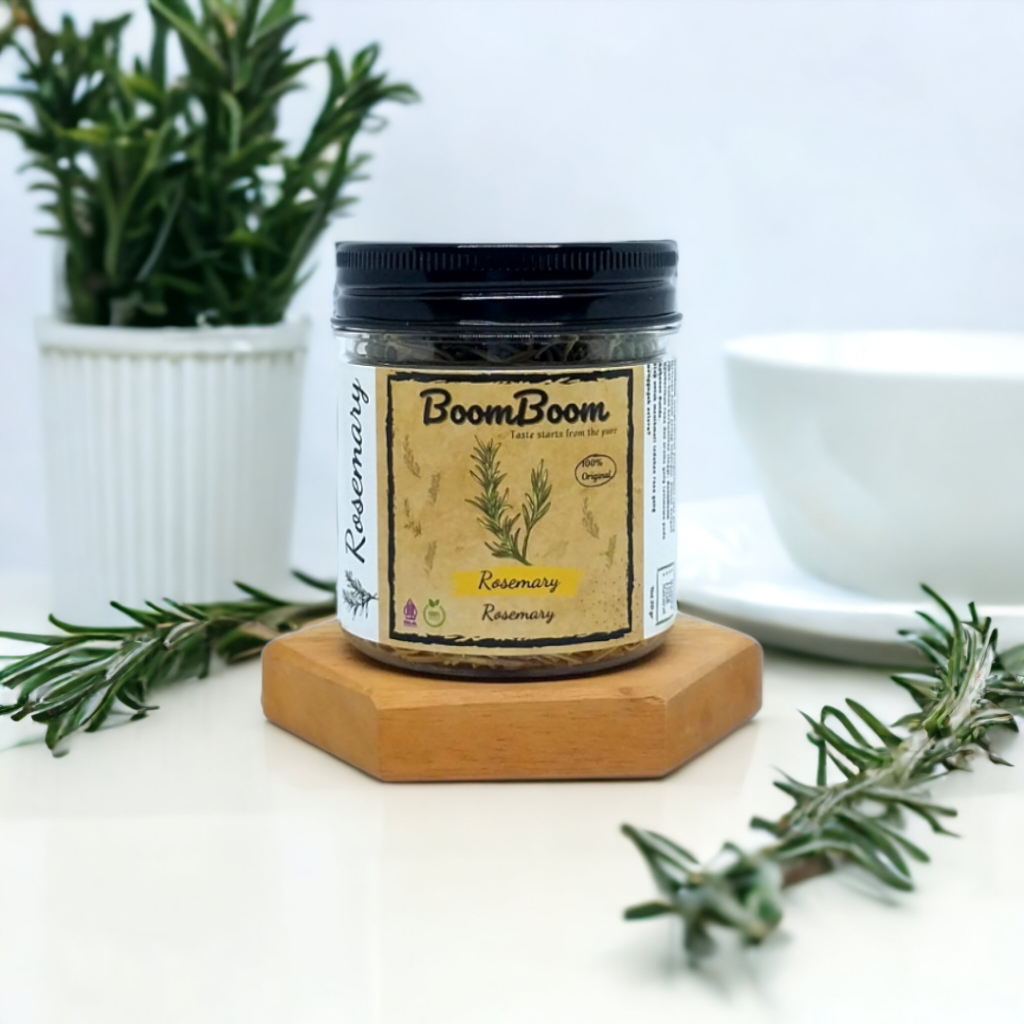 

BoomBoom Daun Rosemary Kering Dried Rosemary Leaves Murni 100% Premium Organic Italian Herbs Bumbu Italia