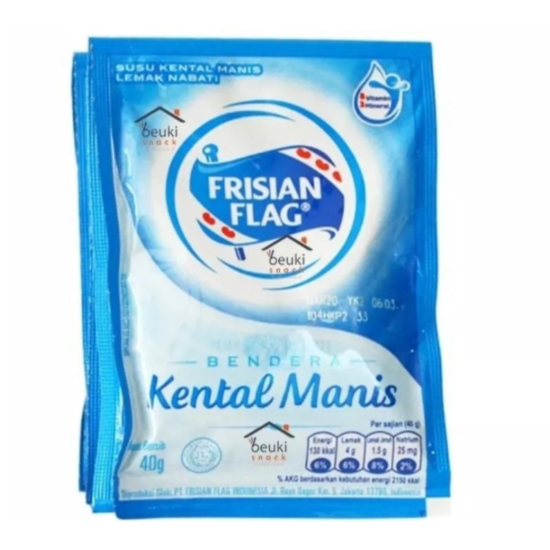 

Susu SKM sachet 6 pcs variant coklat dan putih 38 g