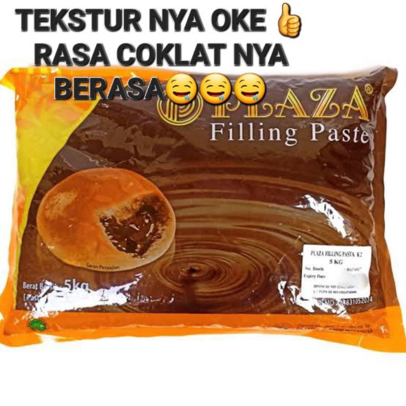

plaza coklat filling repack 250 gr / selai coklat filling plaza
