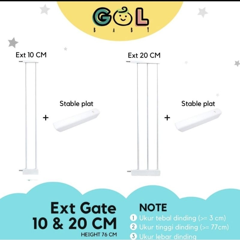 Preloved Baby Safety Gate / Pagar Bayi / Merek GOL hanya extension 20 cm