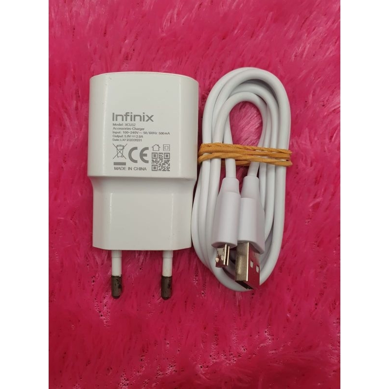 charger bekas original cabutan hp infinix 2A (micro usb) hot 12i hot 11 play smart 7 6 dll