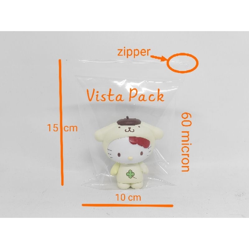 

Bag Zipper Geser/Sachet Ziplock Bening 10x15cm utk Aksesoris/Amenities