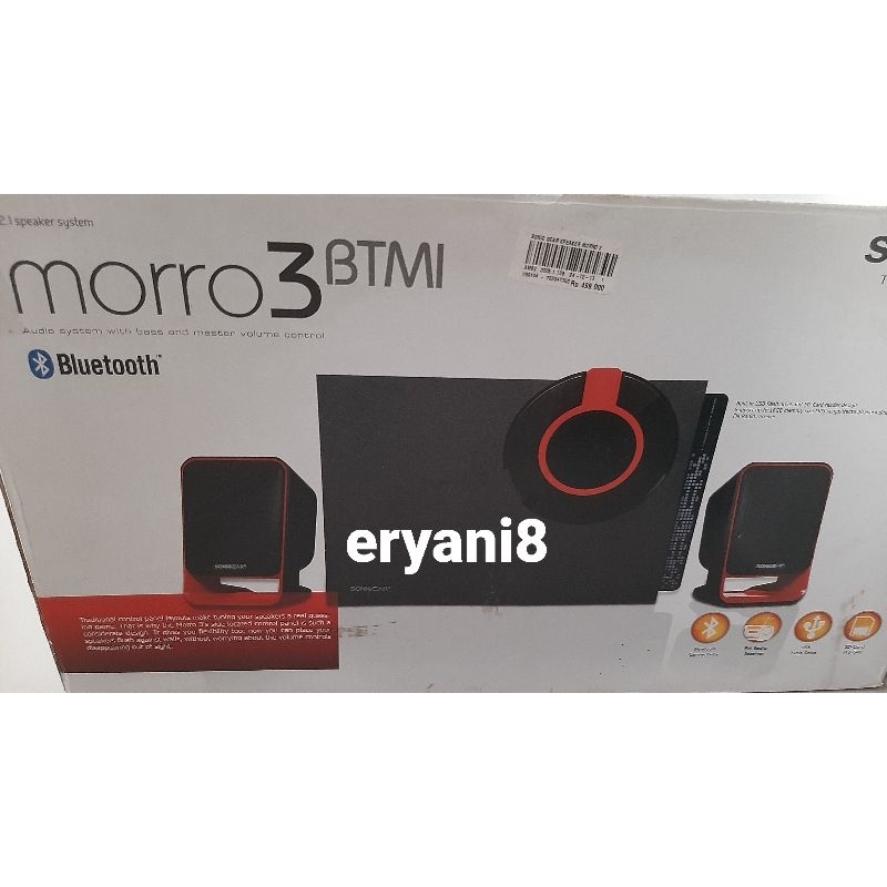 Preloved SonicGear Speaker Morro3 BTMI
