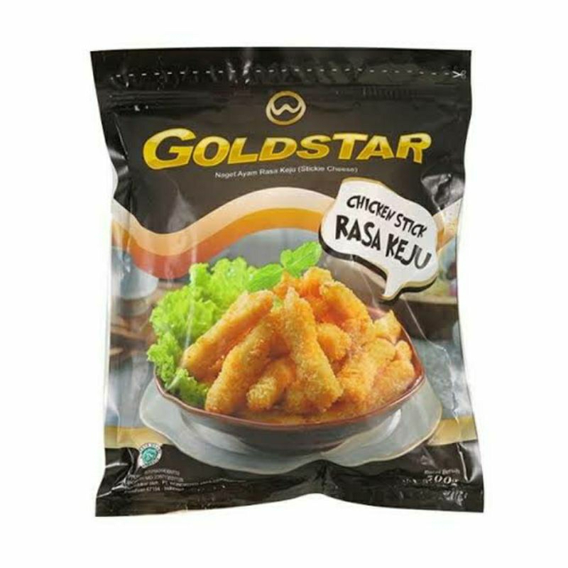 

Goldstar Chicken Stik Rasa Keju 500 gr