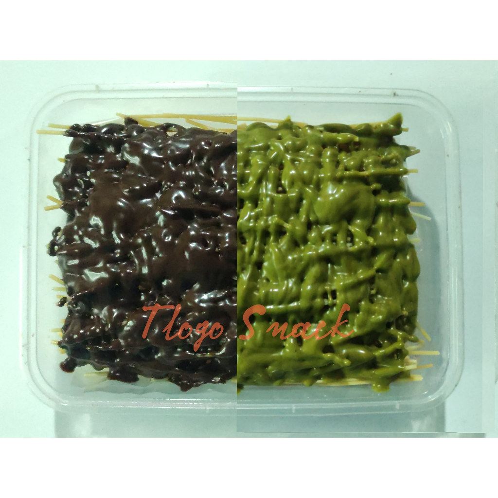 Mi lidi lumer topping coklat X green tea premium kemasan box 500 ml /Mi lidi lumer murah / Mi lidi c