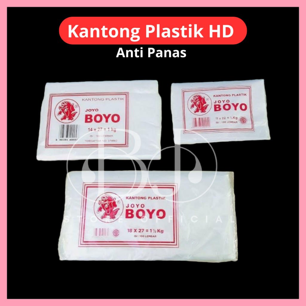 ￼KANTONG PLASTIK HD ANTI PANAS JOYOBOYO / KANTONG KUAH BAKSO DLL