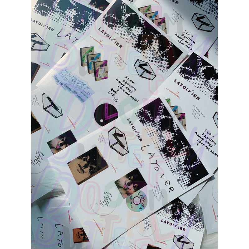

LAYOVER TAEHYUNG V BTS STICKER