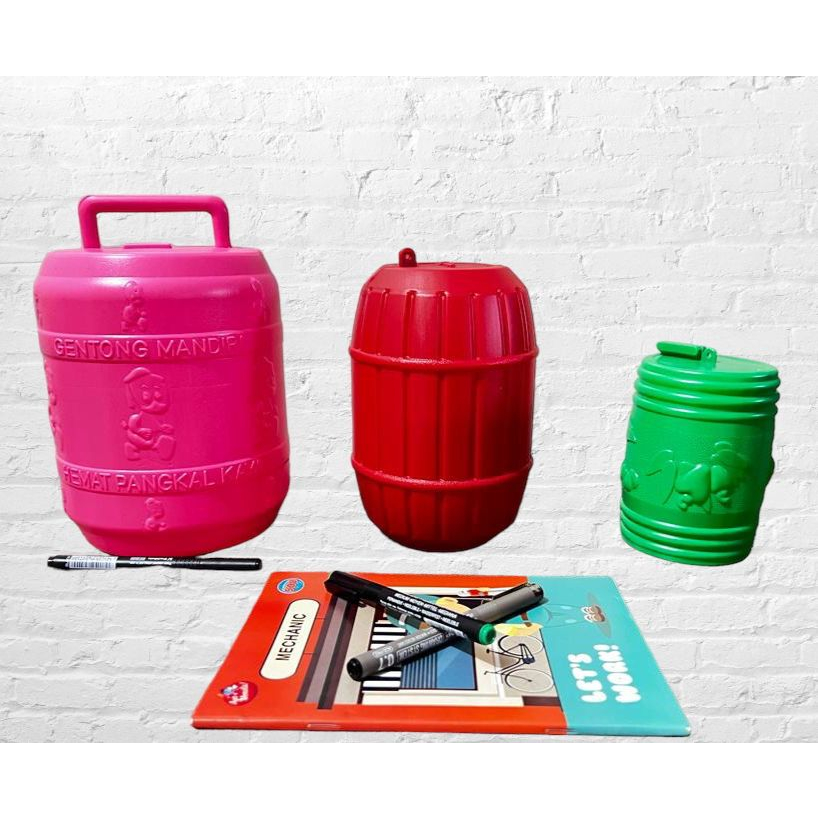 CELENGAN TONG PLASTIK BESAR / CELENGAN PLASTIK JUMBO / SEDANG / KECIL