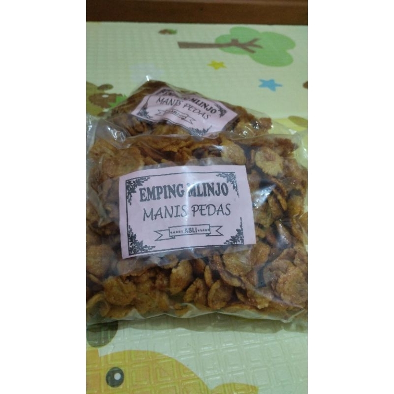 

emping melinjo manis pedas kemasan 500gram
