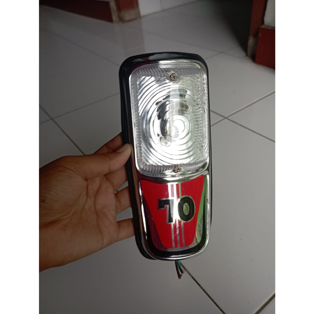 lampu senja honda c70 pitung  lampu emblem dasi c70