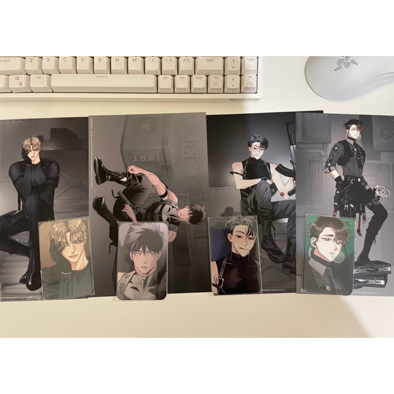 (Booked) Lezhin Photocard PC Postcard Posca SG23 Season Greeting 2023 BWRT Mad Place / LTWW / Kick O