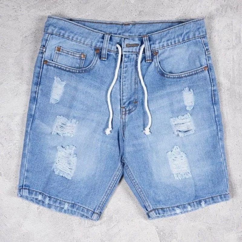 CELANA PENDEK SOBEK/CELANA PENDEK PRIA JEANS/CELANA JEANS PENDEK PRIA /CELANA JEANS SOBEK TALI KOLOR