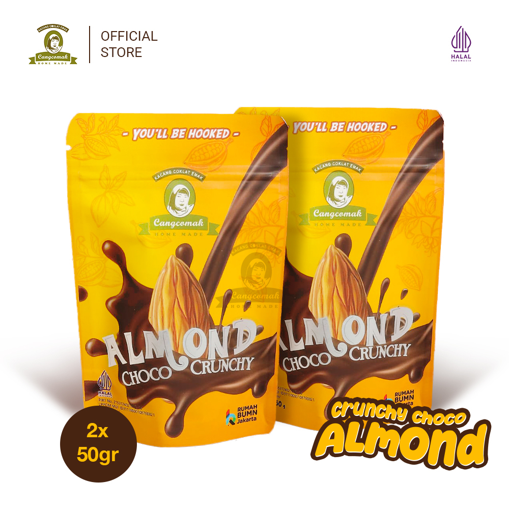 

Cangcomak Almond Coklat Panggang 2 IN 1 Almond Cokelat 50 gr Cokelat Almond Panggang Cemilan Almond