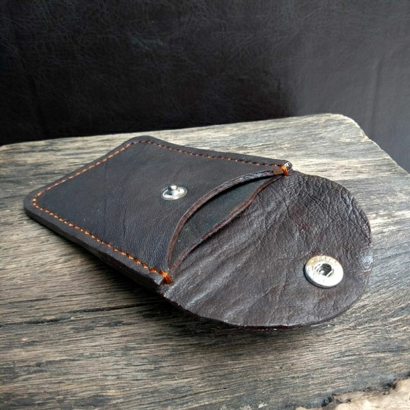 Gantungan kunci kulit asli dompet STNK / kartu