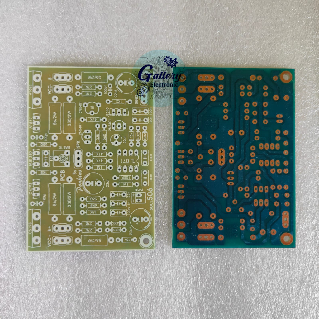 PCB Socl 506 TEF BIAS SERVO Bahan Fiber Fiberglass FR4