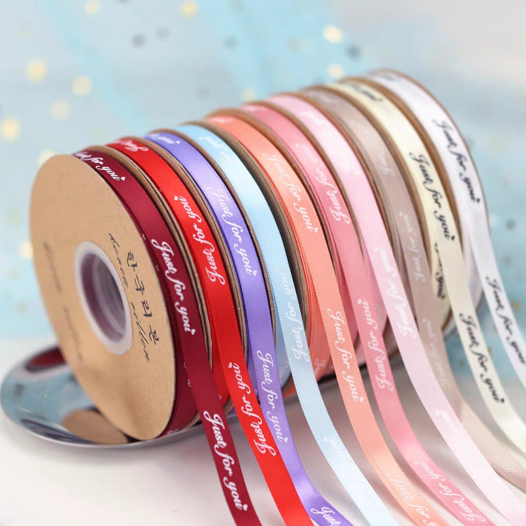 

(1 ROLL) Pita Satin Tulisan Letter Just For You Ukuran 1cm