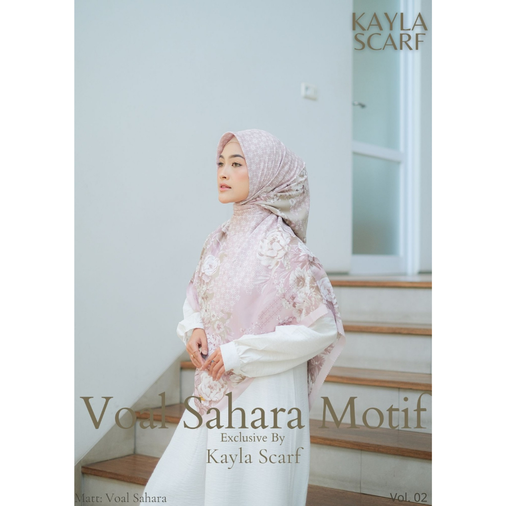 READY STOCK | Hijab Segi Empat Voal Sahara Kayla Scarf