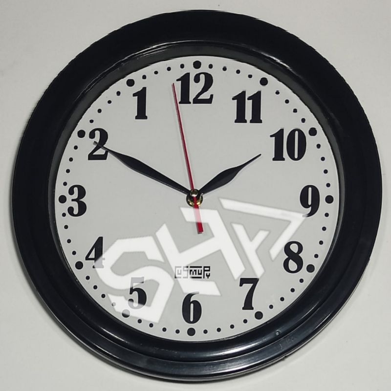 Jam Dinding Terbalik - Jam Arah Tawaf - Jam Unik - 29.5 CM -