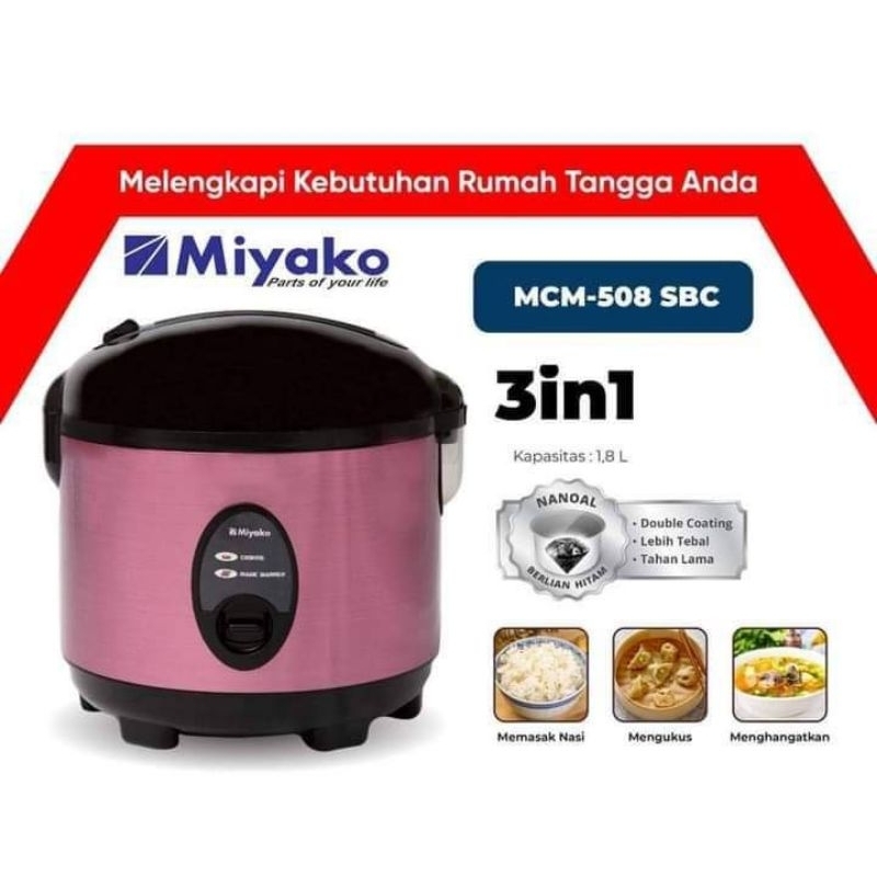 Rice Cooker, Penanak Nasi Miyako MCM-508,509,508SBC