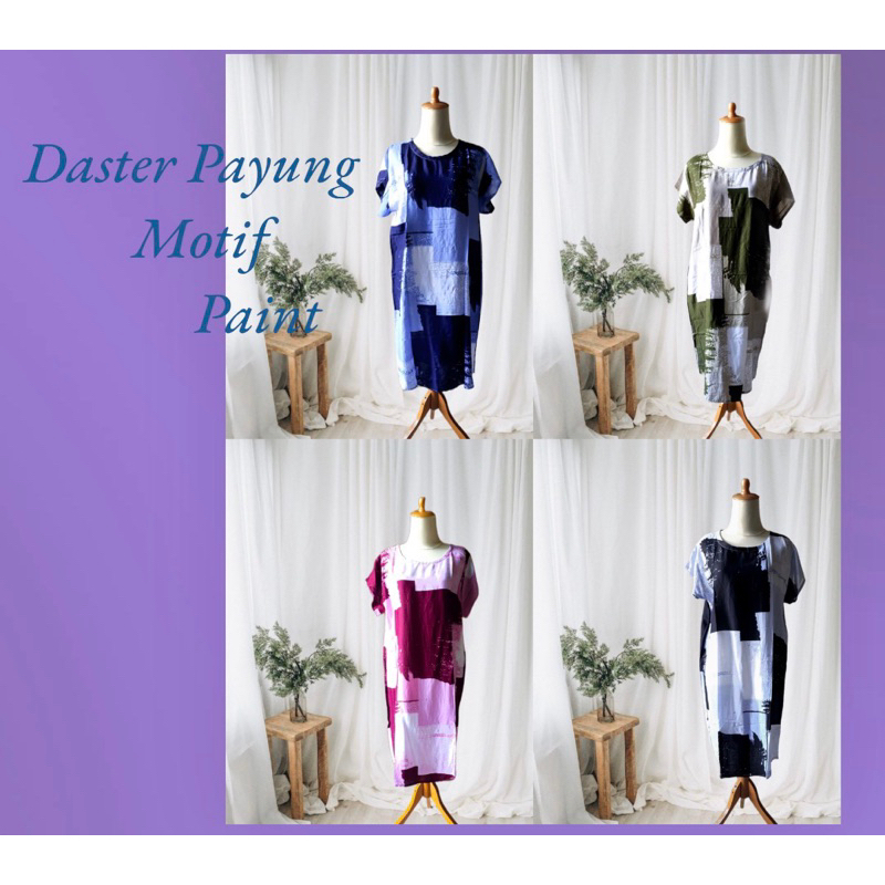 Daster Payung Paint Daster Rayon Baju Tidur Home Dress