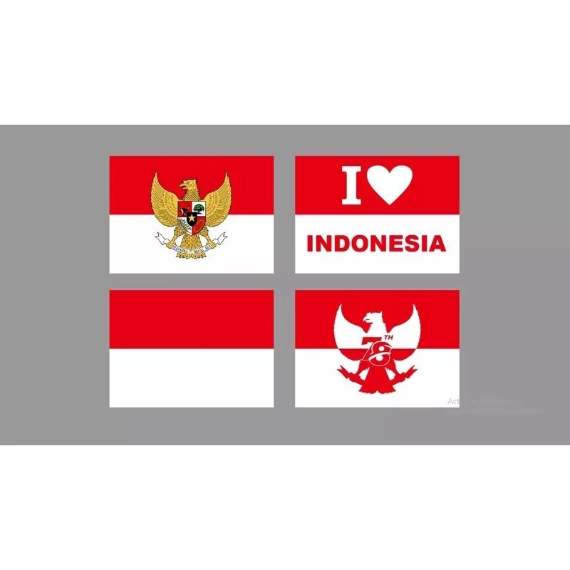 

sticker pipi Garuda/I love Indonesia